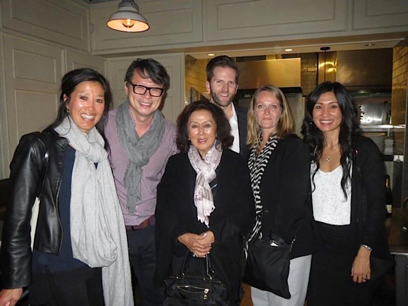 Fred Lee with the Lees and other guests at the dinner