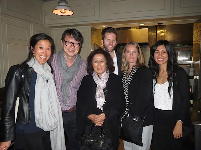 Fred Lee with the Lees and other guests at the dinner