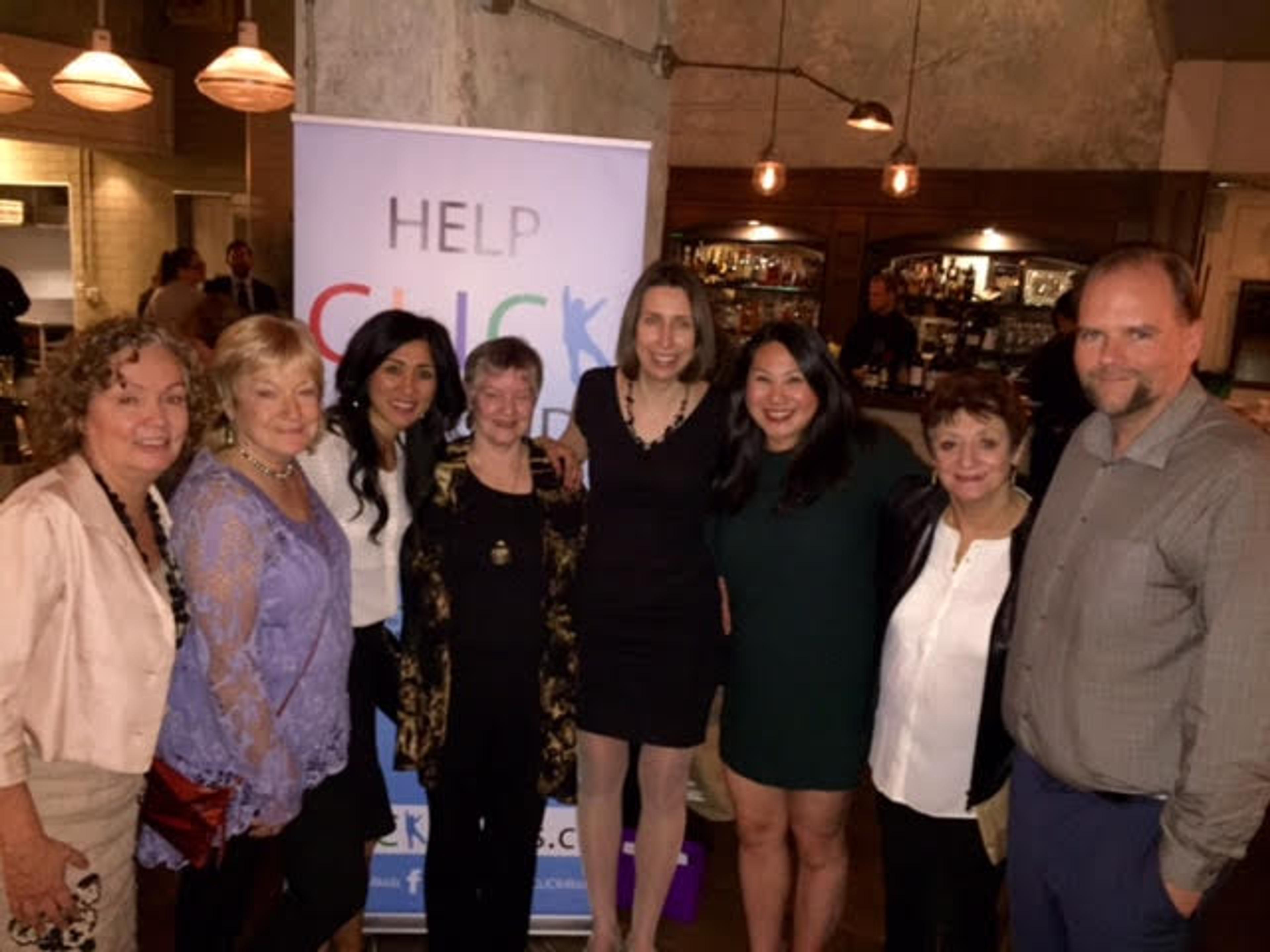 Guests gathered together at CLICK's 2017 Dinner to Make a Difference at Café Medina