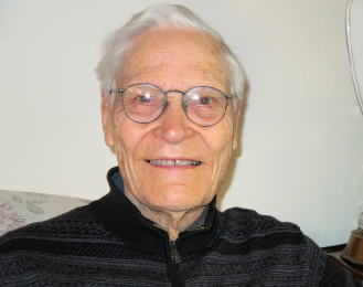 Portrait of Bob Lane, a long-time CLICK donor, at 94