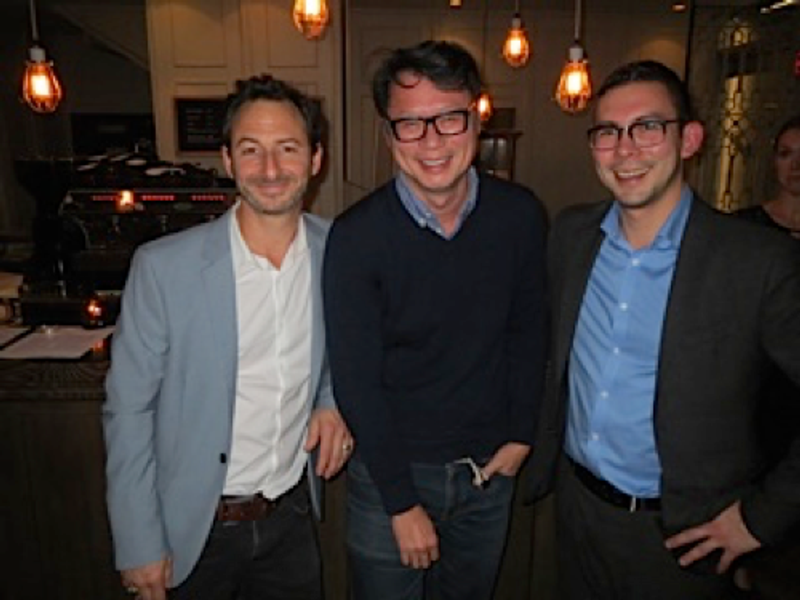 Three guests together at Café Medina
