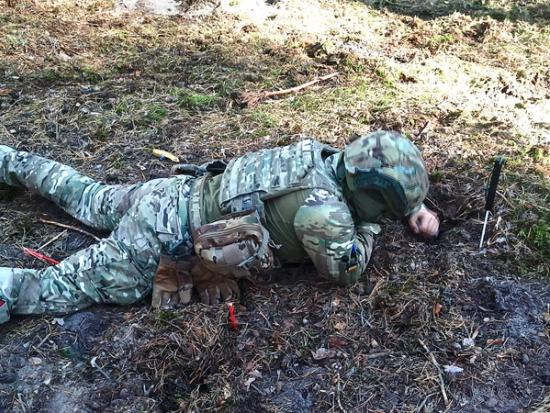 Praktisk övning. Ukraina hösten 2025. Foto: "Gook"