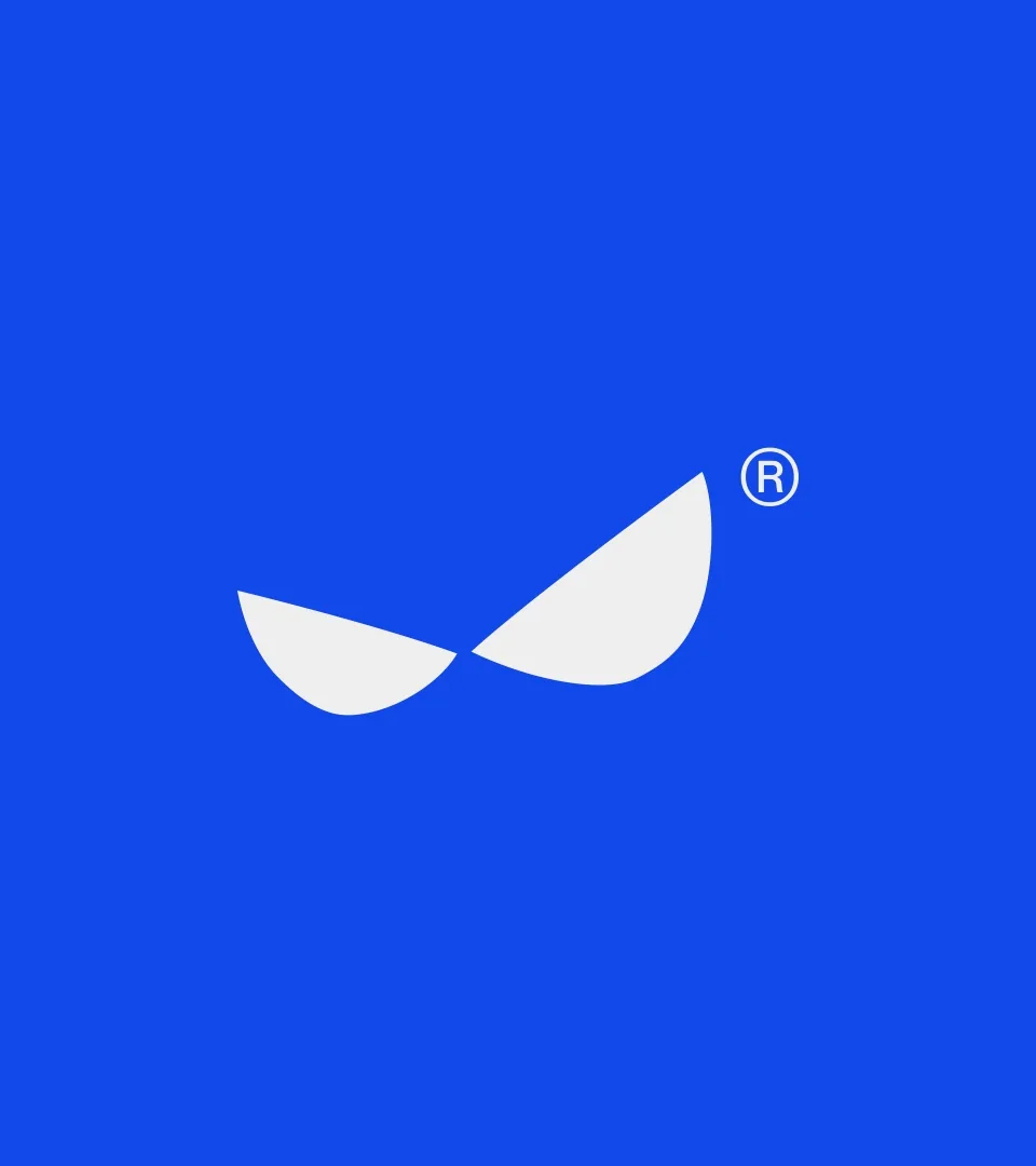 Casa de Héroes logos cycling in white on blue: the eye symbol, CH monogram and wordmarks
