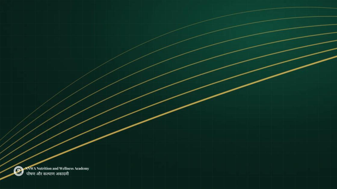 Sweeping brass motion arcs rising across a deep forest green field, with the NNWA wordmark in the corner.
