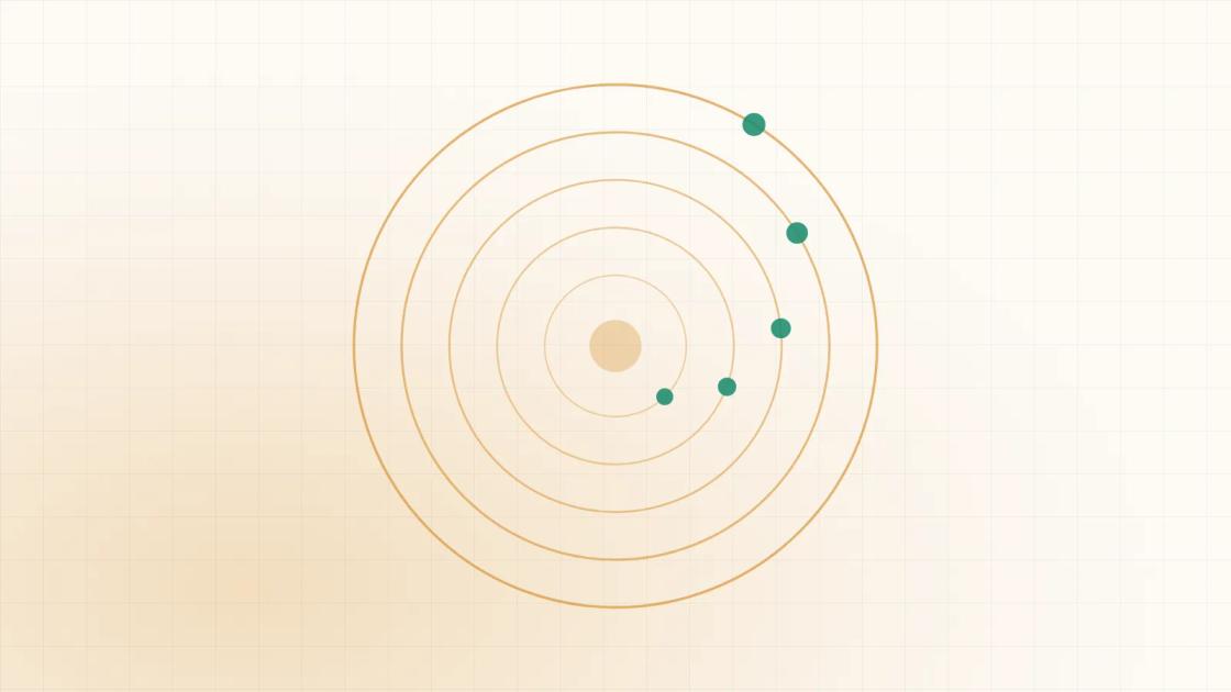 Nested brass rings with a marker on each, on a warm paper ground, with the NNWA wordmark in the corner.