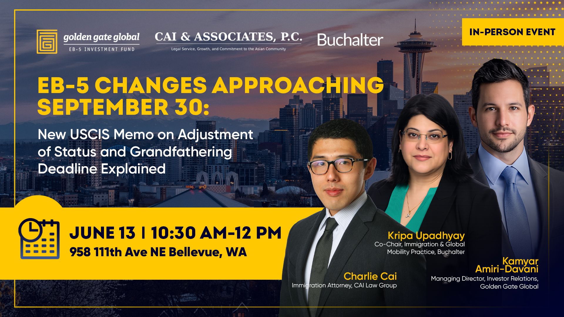 EB-5 Changes Approaching September 30 event banner