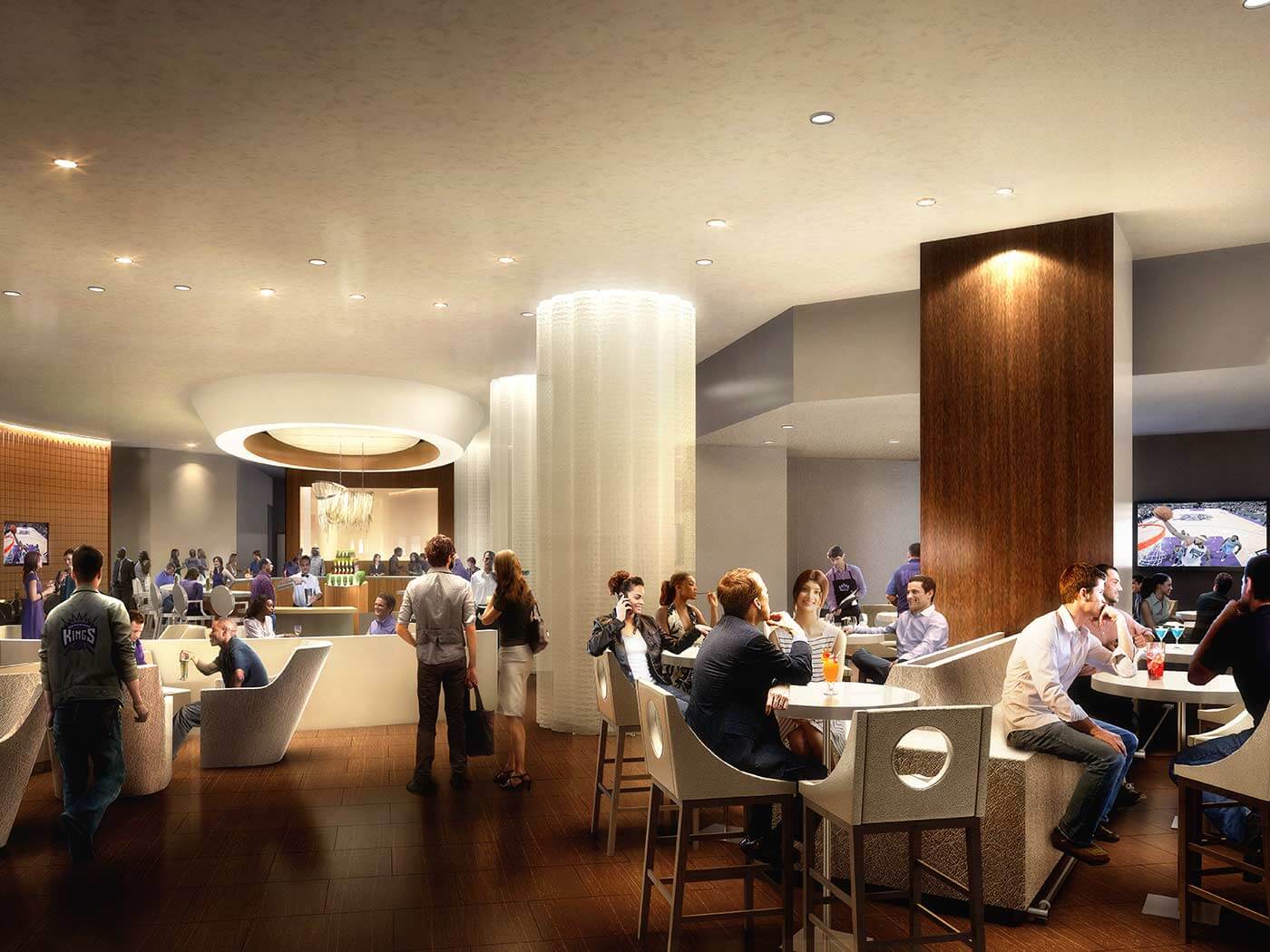 Courtside Club lounge seating
