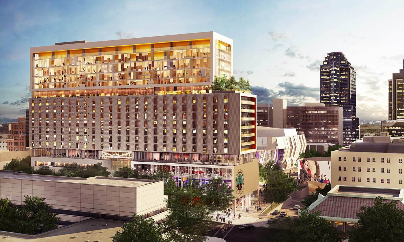 Tower street view rendering