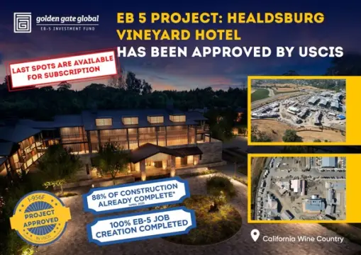 USCIS Approves Golden Gate Global’s EB-5 Project: Appellation Healdsburg