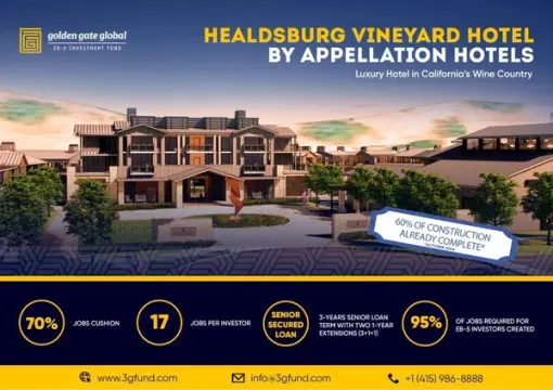 Golden Gate Global Announces New EB-5 Project: Appellation Healdsburg