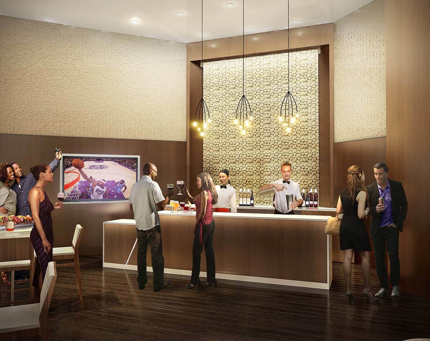 Chairman's Club back bar