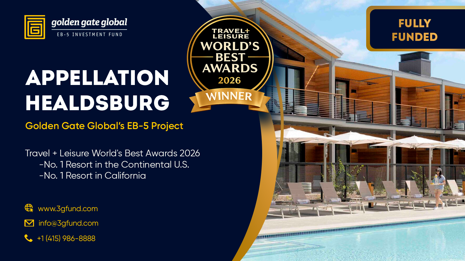 Appellation Healdsburg Hotel Named the No. 1 Resort in the Continental U.S. and California by Travel + Leisure