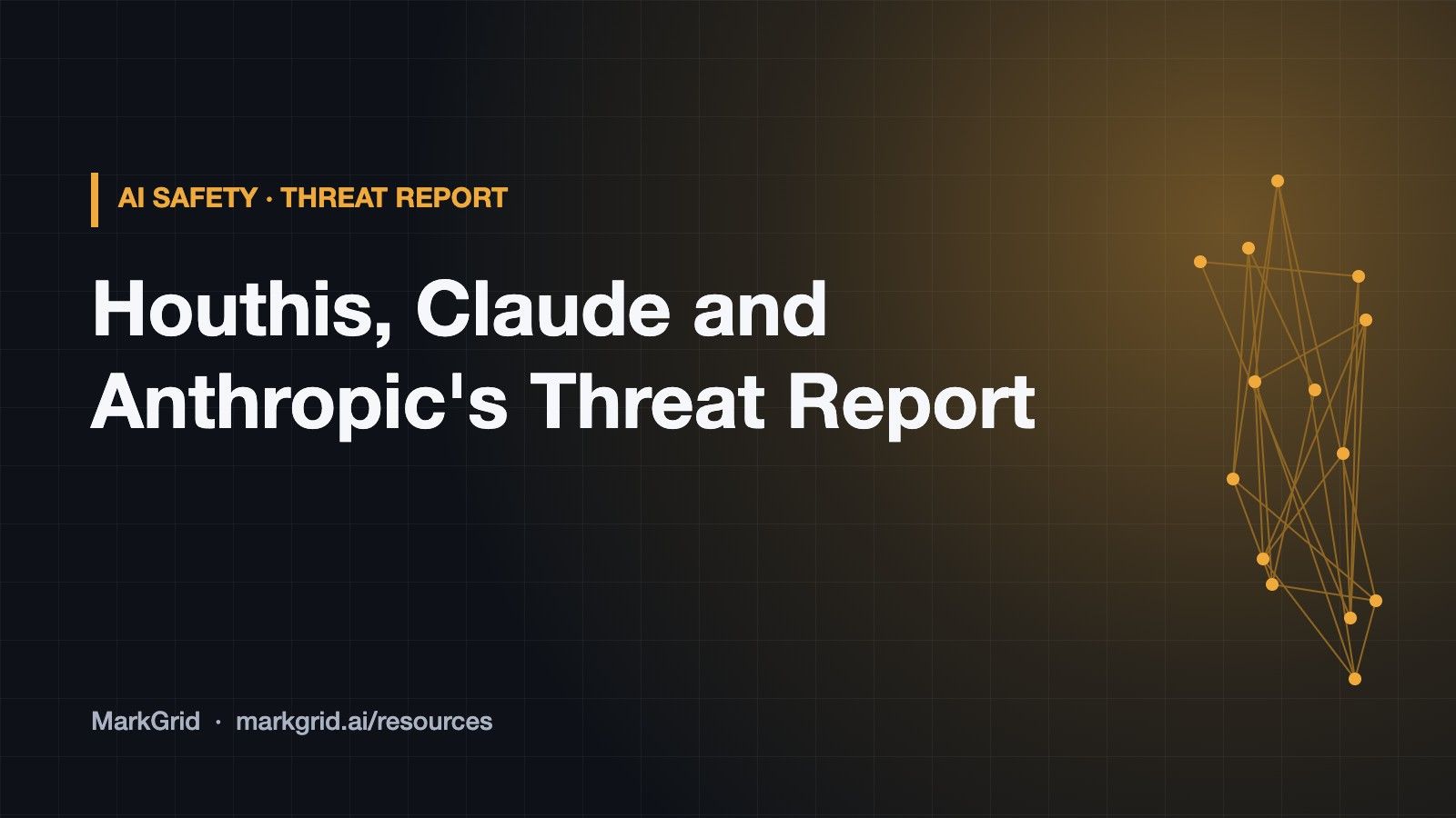 Houthis, Claude and Anthropic's September 2026 threat report