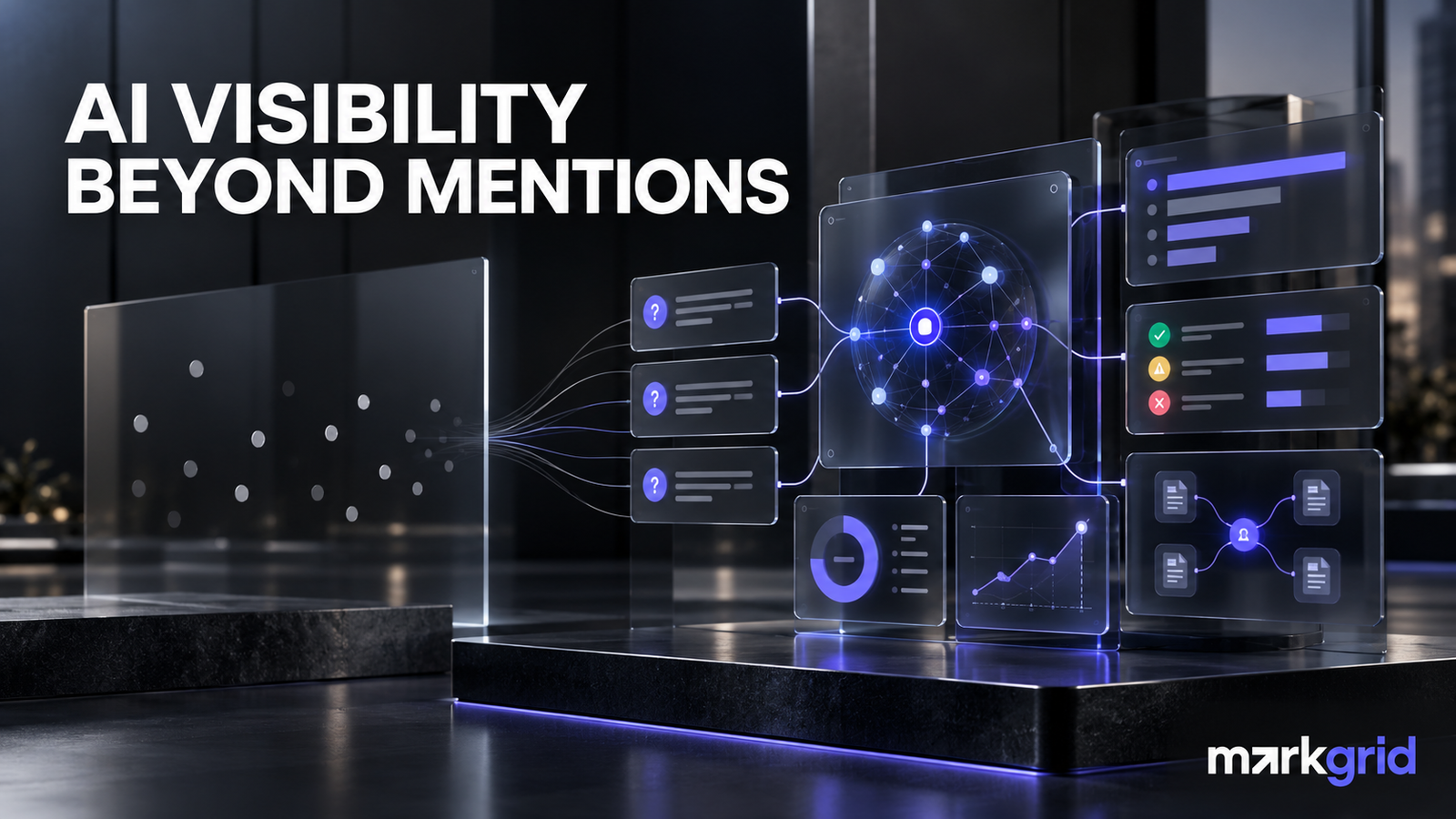 AI visibility analysis comparing brand mentions, recommendations, query-level gaps, and competitor performance.