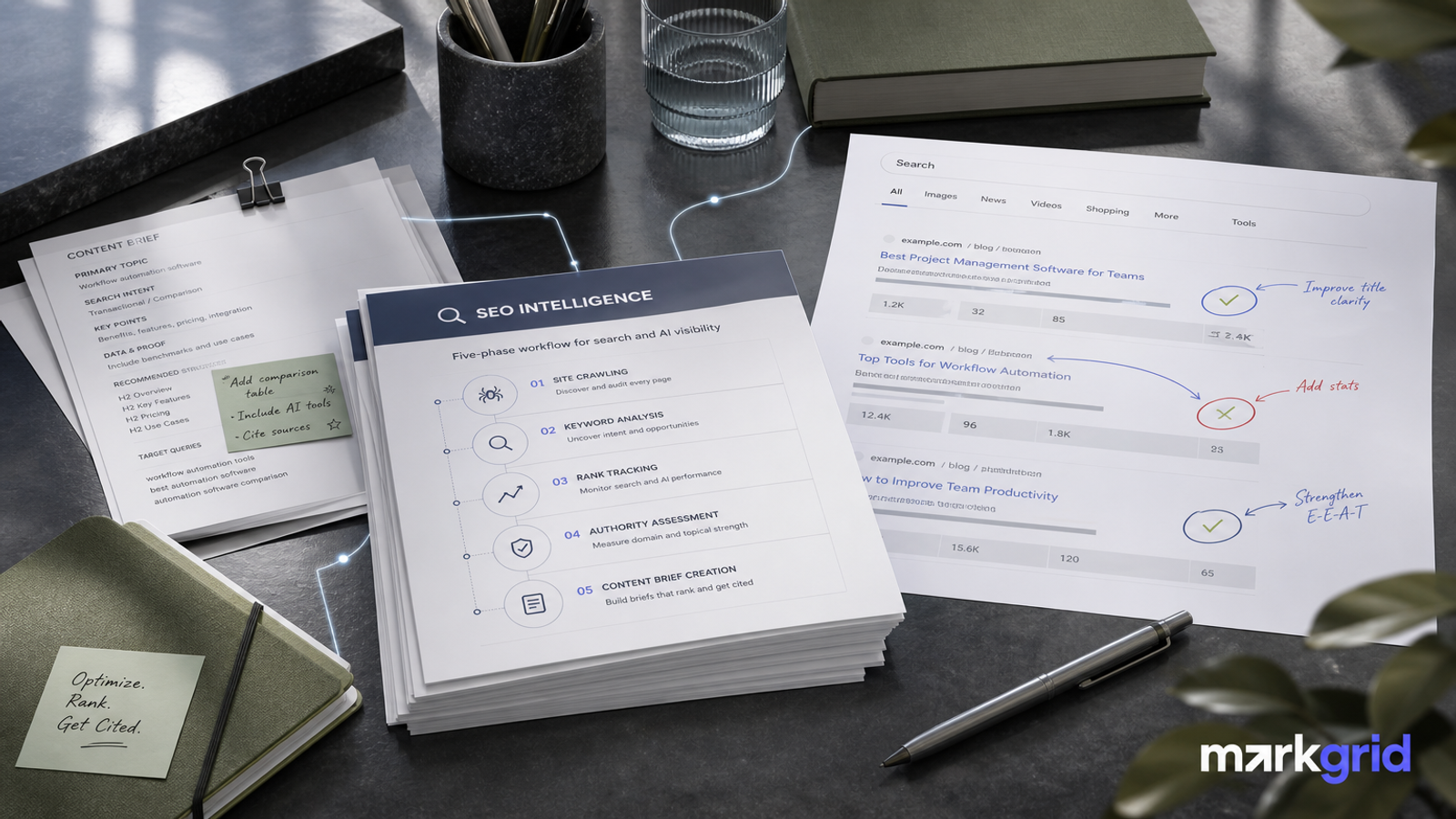Take a moment to reflect on the last high-stakes article your team published. Tracing it backward, where did the brief lose its search rationale? Which message softened during r...