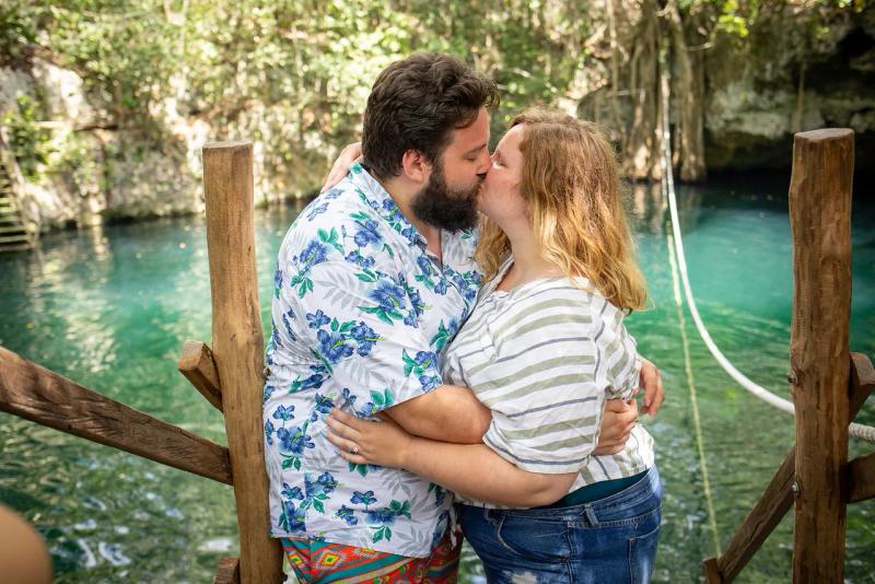 Proposal photographed in Riviera Maya