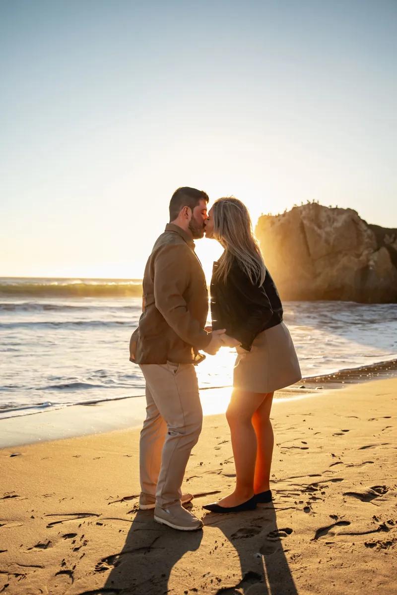 Sunset Beach Proposal, photographed by Paparazzi Proposals