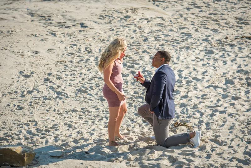 San Diego Proposal Photography: Josh and Ashley – surprise proposal at Windansea Beach, San Diego