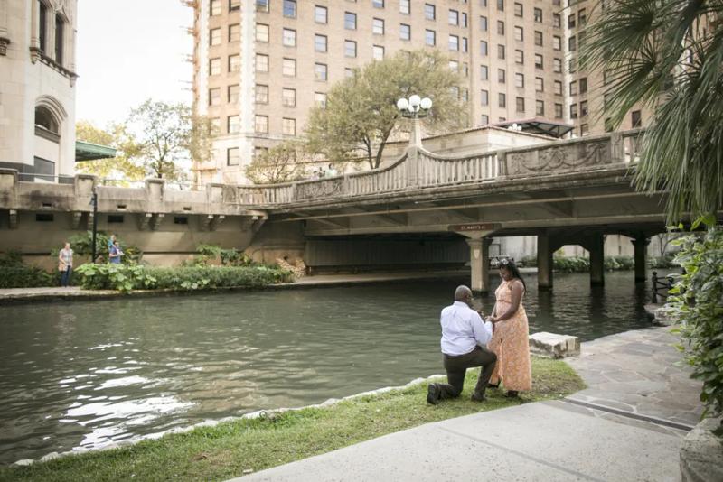 San Antonio Proposal Photography| James and Peris – surprise proposal at San Antonio River Walk, San Antonio