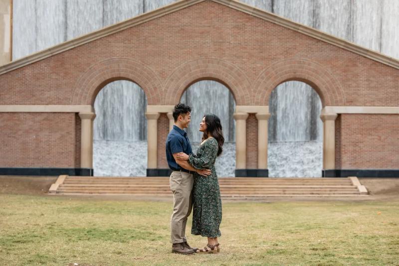 Waterwall Park Proposal in Uptown Houston – surprise proposal at Hines Waterwall Park, Houston