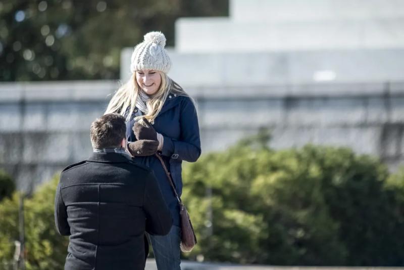 Mark's Lincoln Memorial DC Proposal – surprise proposal at Lincoln Memorial, Washington DC
