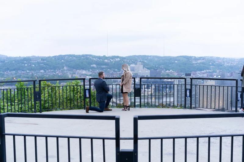 Grandview Overlook Proposal on Mount Washington – surprise proposal at Mount Washington, Pittsburgh