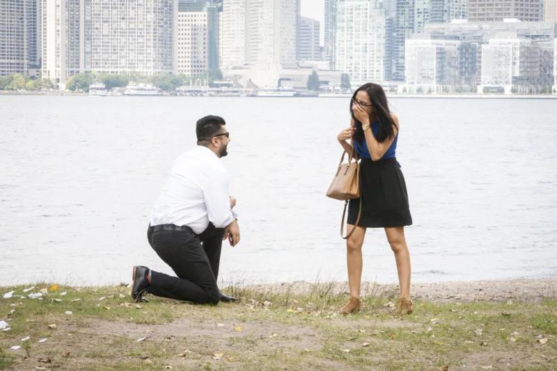 Toronto Proposal Photography| Jitender and Ruchie – surprise proposal at Toronto Islands, Toronto