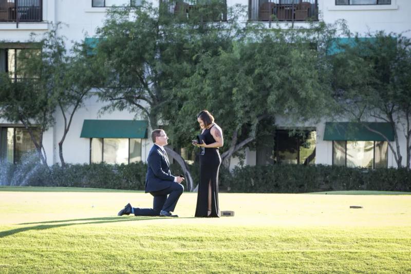 Phoenix Proposal Photography| Lincoln and Catherine – surprise proposal at Arizona Grand Resort, Phoenix