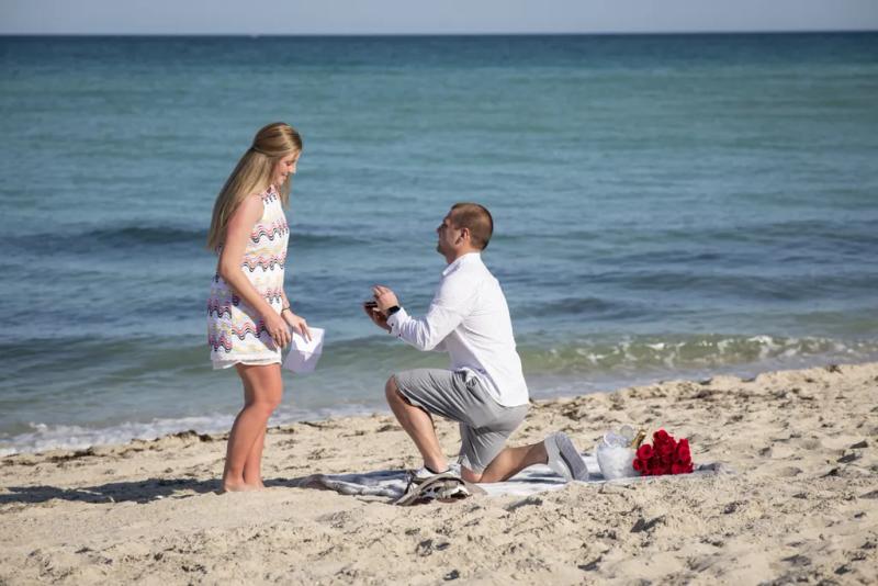 Miami Beach Proposal Photography: Bryton and Haley – surprise proposal at Miami Beach, Miami