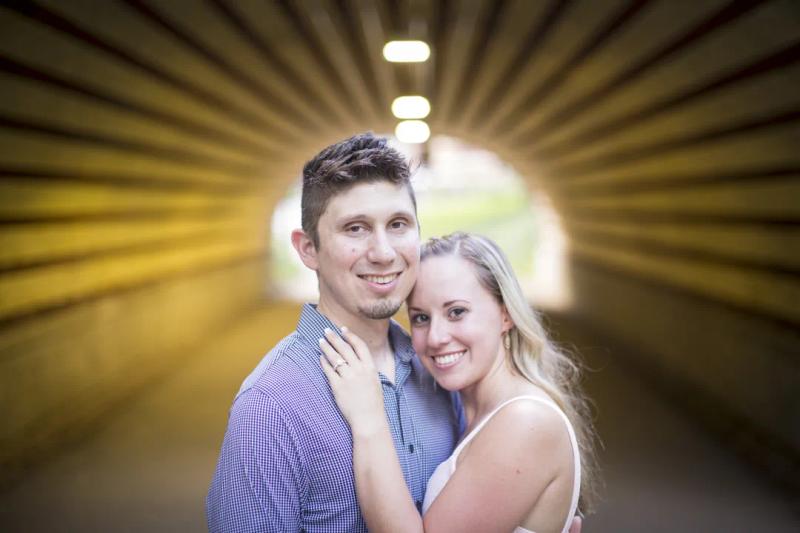 Dominik and Rennee together after their proposal