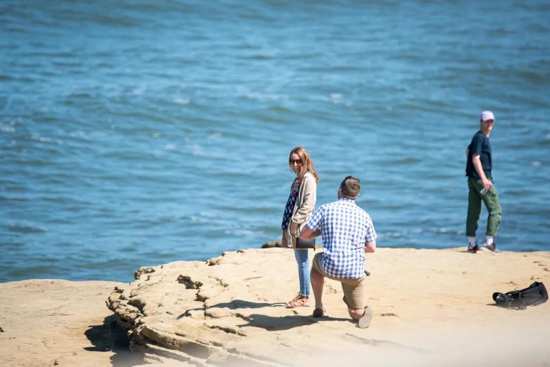 Tyler's San Diego Sunset Cliffs Proposal – surprise proposal at Sunset Cliffs, San Diego