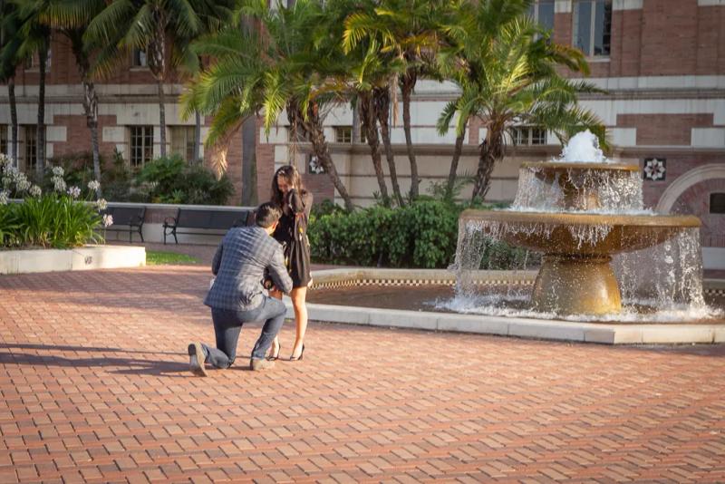 UCLA Engagement Proposal Photography: James and Lauren – surprise proposal in Los Angeles