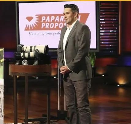 James Ambler pitching Paparazzi Proposals on Shark Tank