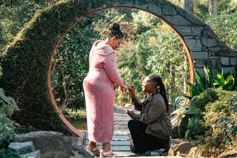 Proposal photographed in Charlotte