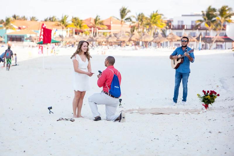 Proposal photographed in Cancún