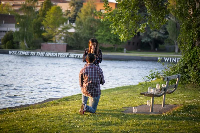 Arjun's West Montlake Park Seattle Engagement Proposal – surprise proposal at West Montlake Park, Seattle