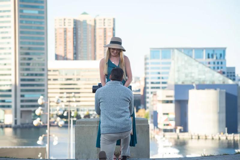 Skyline Proposal on Federal Hill – surprise proposal at Federal Hill Park, Baltimore