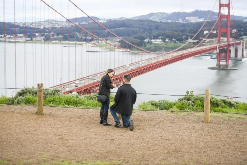Michael's Scenic Battery Spencer Park Engagement Proposal – surprise proposal at Battery Spencer, San Francisco