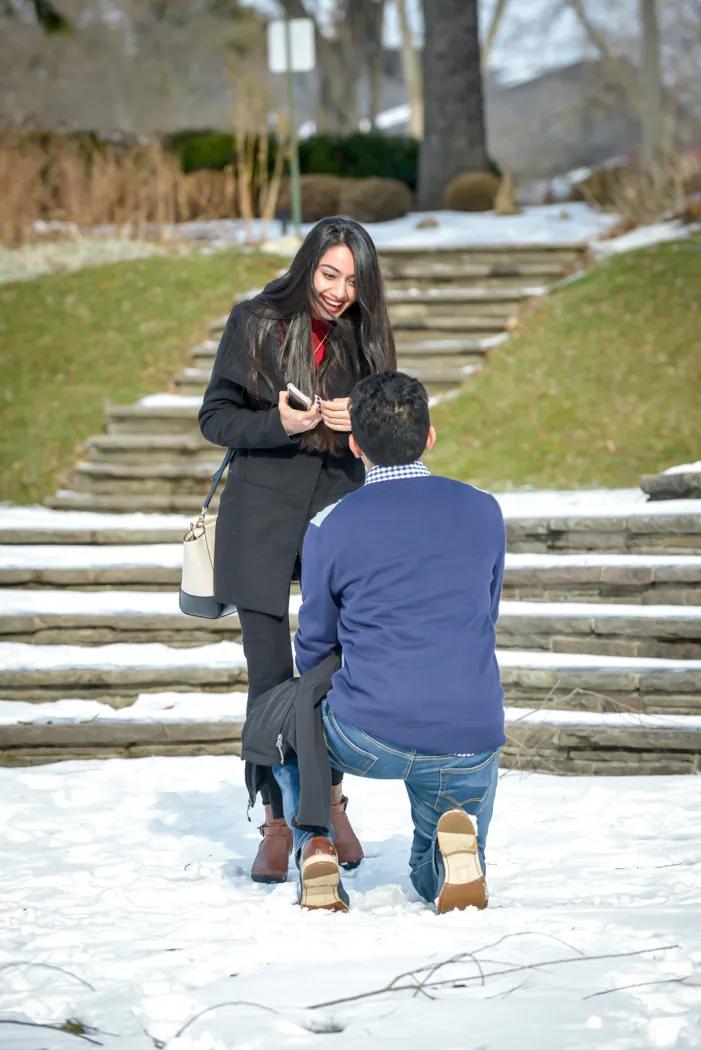 Toronto Proposal Photographer| Kinner and Sruchti – surprise proposal in Toronto