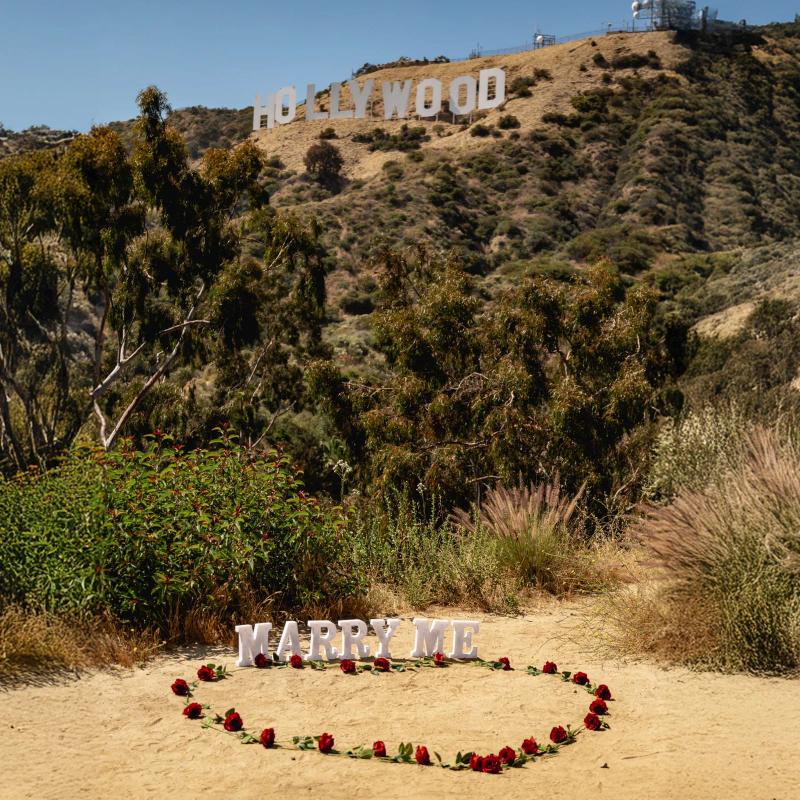 Marry Me letters proposal, Los Angeles