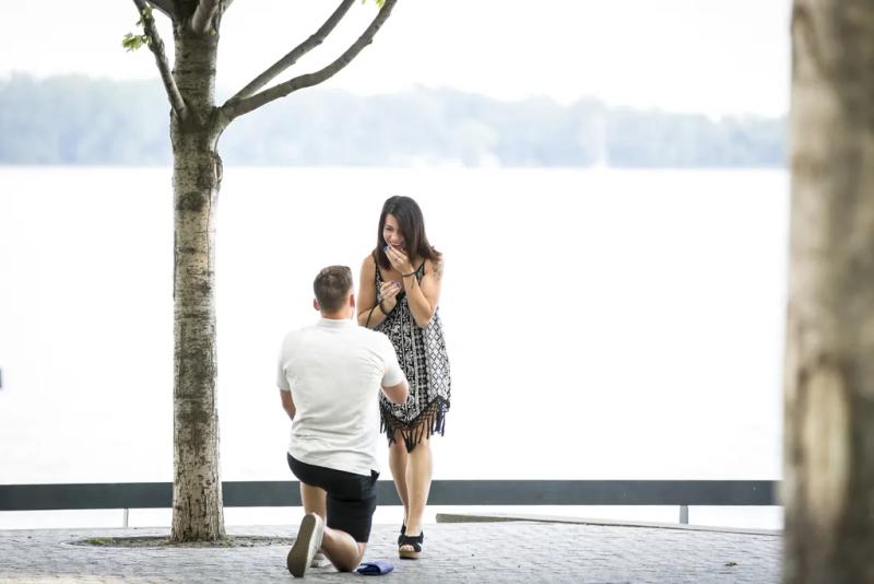 Toronto Proposal Photography| Trevor and Kristen – surprise proposal at Toronto Waterfront, Toronto