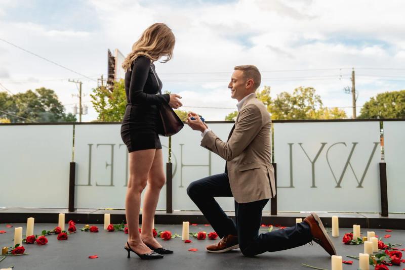 Cozy Terrace Proposal, Atlanta