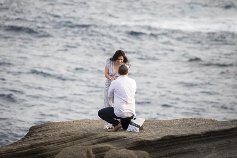 Oma's Scenic Hawaii Engagement Proposal – surprise proposal at Lanai Lookout, Oahu, Hawaii