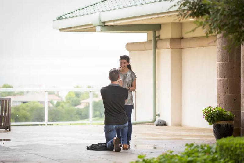 Dallas Engagement Proposal Photography: Ben's Dallas Arboretum Proposal – surprise proposal in Dallas