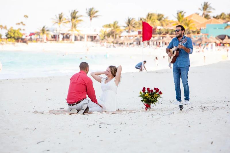 Proposal photographed in Cancún