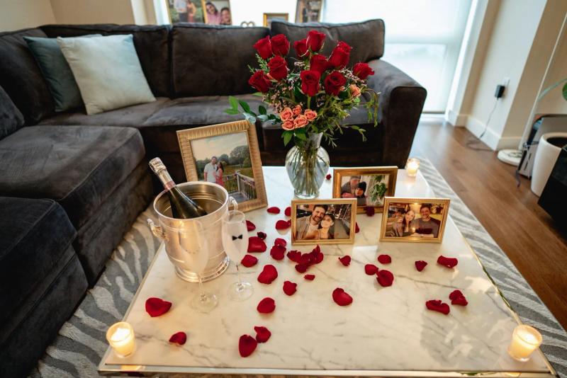 Hotel Room Proposal Makeover, photographed by Paparazzi Proposals