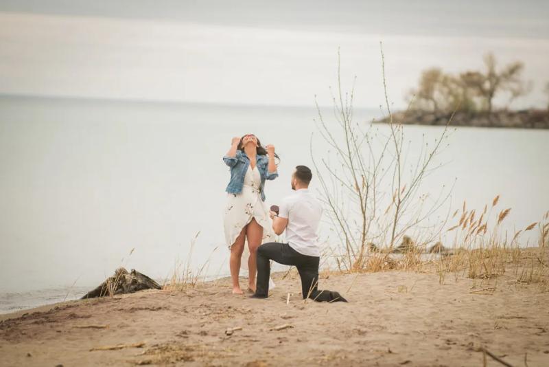 San Diego Proposal Photography: Stephen's Sunset Cliffs Proposal – surprise proposal in San Diego