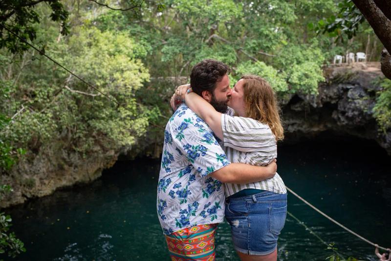 Proposal photographed in Riviera Maya