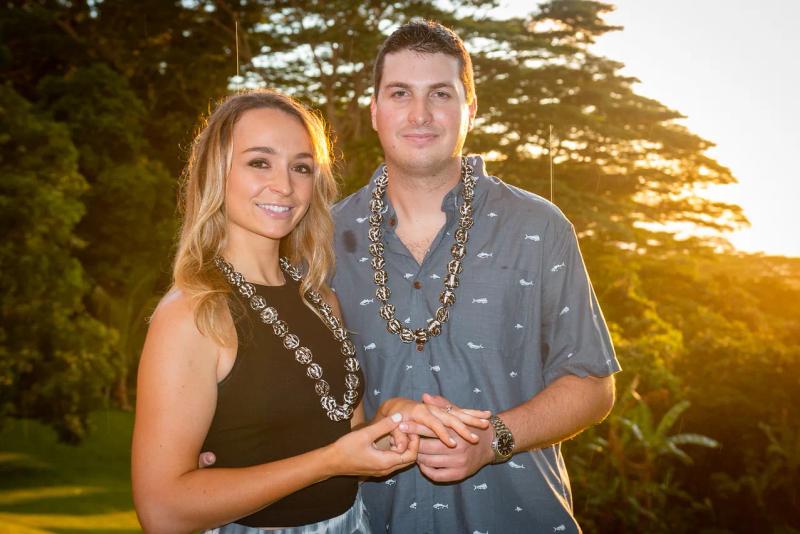 Proposal photographed in Hawaii
