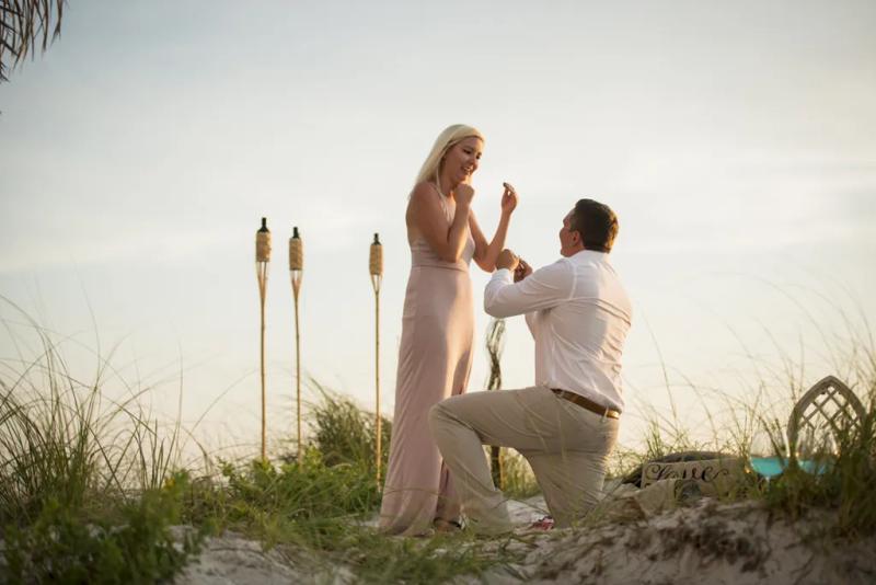 Stunning Tampa Engagement Proposal Photography: Kyle's Beach Proposal – surprise proposal in Tampa